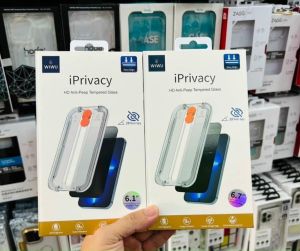 WIWU - Dán Cường Lực Wiwu iPrivacy chống nhìn trộm dành cho Smart Phone 13 ProMax / Pro  Kèm Khung Trợ Dán