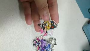 6Pcs/Set Game Kawaii Cosplay Keychain Jahoda Nefer Kyryll Chudomirovich Flins Lauma Skirk Durin Keyring Cartoon Print Acrylic Key Chain Ring Anime Jewelry gift