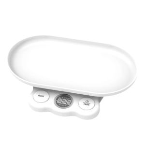 RGFV Detachable Tray Digital Pet Scale LCD Backlight Tare Function Electronic Weight Scale Multi-Function Large Display Small Animal Scale For Small Pet