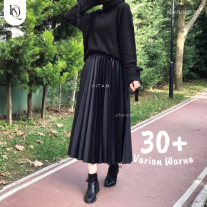 rok plisket wanita 7/8 premium 100% hyget super grade A/rok plisket wanita /rok muslimah terkece /bawahan wanita