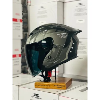Spyder Fuel GD - SHOCKWAVE S5 Open-face Helmet with Dual Visor (Free Clear Visor)