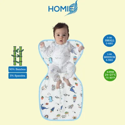 HOMIE Baby Swaddle Bamboo and Cotton Material Sleeping Bag