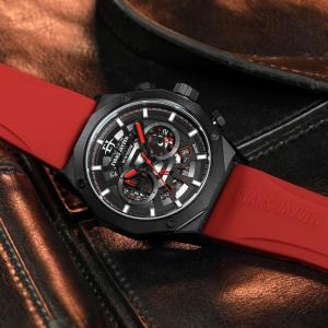 Jam Tangan Pria anti air Evan Jayden 9583 Original - Jam Pria Ruber Analog Chronograph Water resist 100Meter