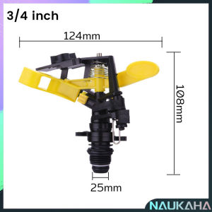 NAU.K 360 Degree Automatic Rotation Sprinkler Adjustable Rocker Arm Nozzle Garden Agricultural Irrigation