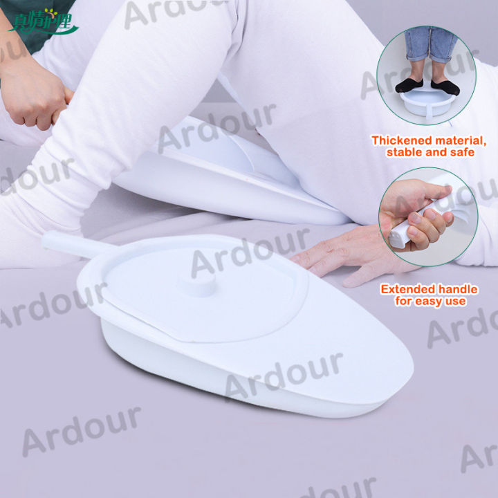 Ardour Bedpan Device Toilet Bed Potty Reusable for Elderly for