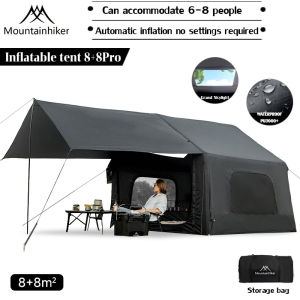 MOUNTAINHIKER Khemah kembung Inflatable Tent 8+8㎡pro Family Tent Luxury Tent Rainproof Thickened Quick-Inflating Tent