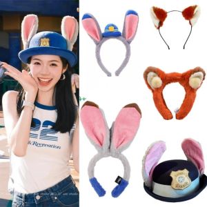 Zootopia Judy Hopps Nick Wilde Cute Creative Plush Headband Comfortable Soft Skin Friendly Hair Accessories Girl Christmas Gift