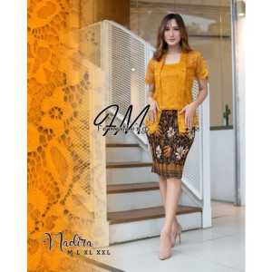COD PROMO kebaya kutubaru lengan pendek/setelan kebaya kutubaru brukat rok pedek /kebaya wisuda/kebaya kartini/kebaya kondangan/kebaya pesta/setelan kebaya brukat kutubaru/kebaya termurah