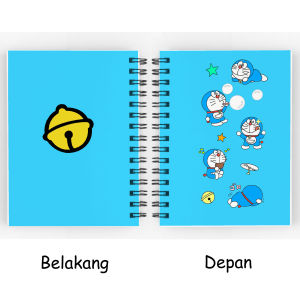 Buku notebook A6 Doraemon spiral - SA6002 | Buku catatan diary resep
