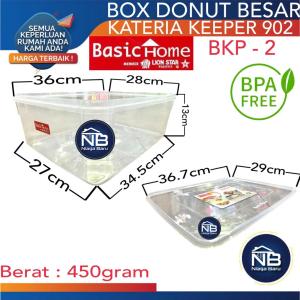 KOTAK TEMPAT DONAT KUE 11 LTR KATERIA KEEPER 902 BKP-2 BASIC HOME LS