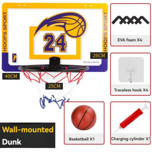 Hanging Basketball Hoop Kids Basketball Ring With Score Counter Can Dunk Shatterproof Backboard