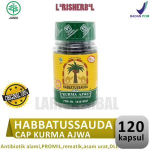 Habbatussauda Cap Kurma Ajwa 120 kapsul