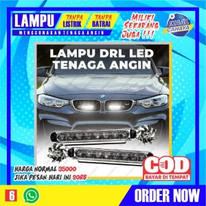 DRL LAMPU TENAGA ANGIN 8 MATA LED