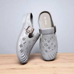 Dr. Foot 4L19-1034 รองเท้าแตะสุภาพสตรีสลิปออน ยี่ห้อ Dr. Foot รุ่น 4L19-1034 Size 36-41