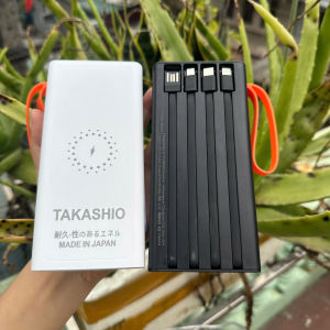 Sạc dự phòng không dây TAKASHIO mẫu mới 2024 dung lượng 50000mAh có tích hợp dải đèn led - qpstore