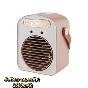 MNLXM Dual Mist Nozzles Mist Fan Water Cooling Dual Head Humidifier Fan Long-Term Low Noise Silent Spray Fan Indoor Use