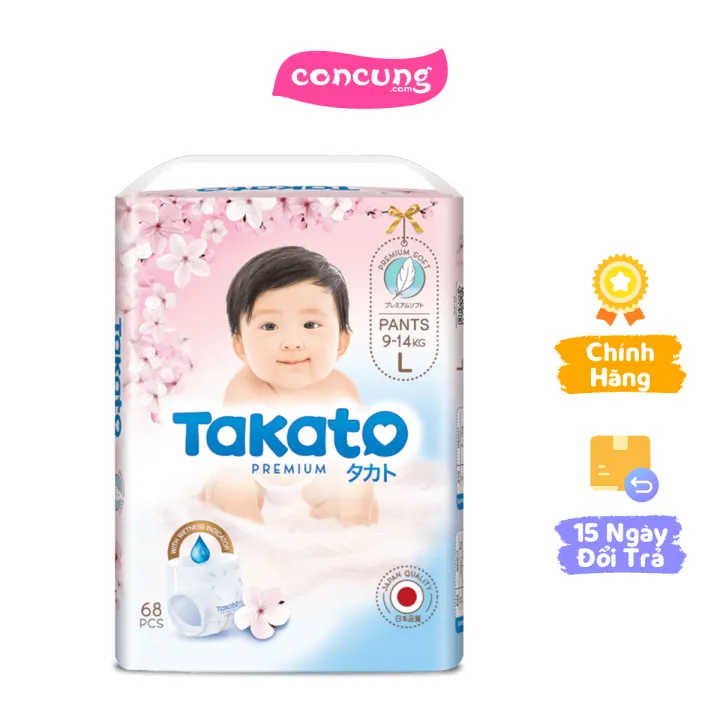 Tã quần Takato siêu mềm mại (L, 68 miếng)