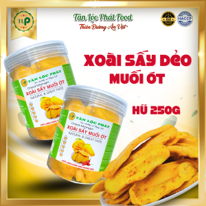 Xoài Sấy Dẻo Muối Ớt Hũ 250gr Tân Lộc Phát