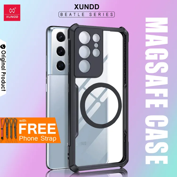 Xundd [Original] Beatle Magsafe Clear Hybrid Shock Proof Armor Case for  Samsung Galaxy S21 S21 Plus S21 Ultra