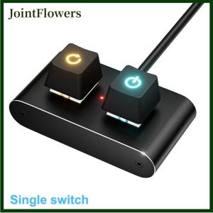 JointFlowers Computer Desktop Aluminum Switch Button Desktop Host External Power Supply Power Button External Extension