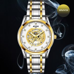 AIYISHI Jam Tangan Pria Desain Mekanik Non Otomatis Anti Air Waterproof (W1-008-1805)