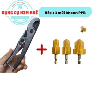 Mũi khoan ống PPR 20 25 32mm + Dao cắt ống nhựa nhanh 3 - 32mm Dụng cụ Kim Khí - Tùng Thanh Kim Khí