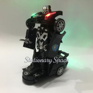 Mainan Mobil Robot Police Hitam Venom