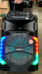 SPEAKER TROLLEY BLUETOOTH  KARAOKE DAT DT 1535 ECO+ LED PARTY DAT 15inch DT1535   DT1535ECO+ DT 1535LED ORIGINAL