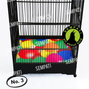 SEMPATI Karpet Sangkar Kotak Motif Bola Sempati Karpet Kandang Kotak Nomor 3 Alas Tatakan Karpet Tebok Kandang Burung Kotak No 3 Bermotif KBKT3SM