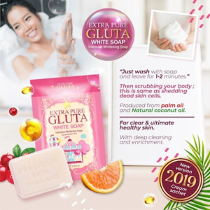 GLUTA SOAP BY OHMYSKIN PINK LOVE SABUN BRIGHTENING BADAN WAJAH GLUTASOAP SABUN BY OH MY SKIN