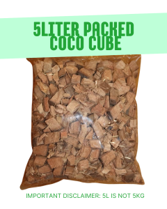 Coco Cube 5L Growing Medium Coco Coir Cubes for Plants Seedlings