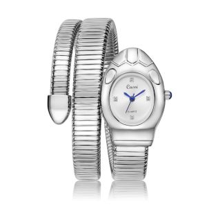 Creative Snake shaped Bracelet for Girls Womens Bracelet Watch Personalized Snakehead Watch Quartz watch for women