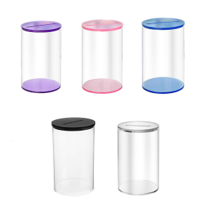 Acrylic tiền hộp lưu trữ cho phòng khách hoặc nghiên cứu shatters xây dựng kháng phích cắm có thể tháo rời cho tiền mặt nhanh chóng truy cập