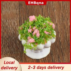 [COD]  HOT SALE Ship within 24 hours 2pcs Dollhouse Furniture 1:12 Accessories Mini Green Plant Bonsai Flower Pots