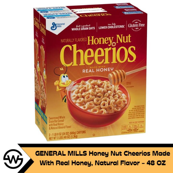 GENERAL MILLS Honey Nut Cheerios Made With Real Honey, Natural Flavor ...