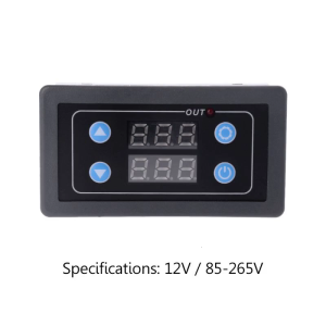 12V/AC110V/220V Anti-restart LED Digital for Time Delay Switch Timer Control Relay Switch Delay Trigger Relay Switch