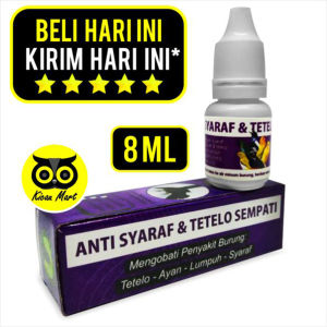 Kicau Mart Obat Anti Syaraf Tetelo Sempati Atasi Burung Ayan Kejang Kepala Berputar Lumpuh Stroke Mbagong Saraf Tegang Pingsan Untuk Murai Kacer Lovebird Kenari Pleci Branjangan VITSARAF