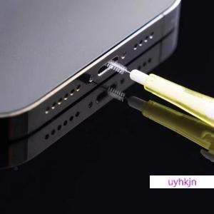 uyhkjn USB C Charging Port Universal Mini Cleaning Brush Metal Dust Plug Removal Cleaner Kit For IPhone Xiaomi Earphone Clean