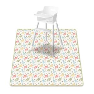 Toddler Play Mat Lightweight and Water Proofing High Chair Floor Pad for Feeding and Crawling Time Size 130x130cm