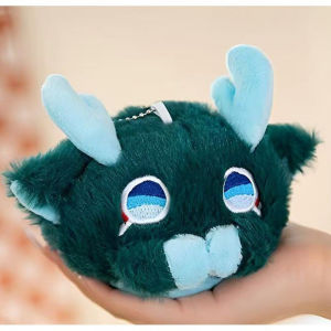 9cm Game Dan Heng·Imbibitor Lunae Cosplay Cartoon Soft Plush Bun Doll Keychain Figure Kids Pendant Accessories Birthday Gift