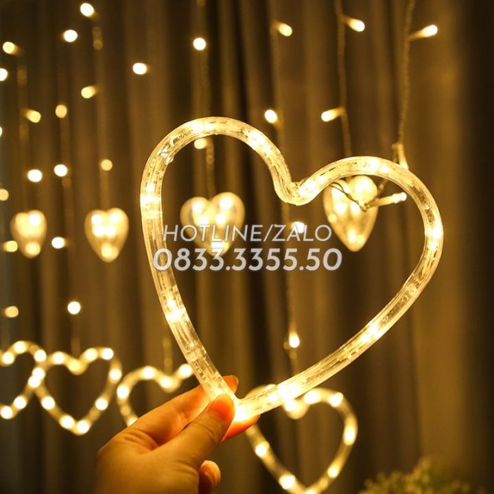 Dây Đèn LED Rèm Trăng Sao Chống Thấm Nước Trang Trí Ngoài Trời - Dài 2. ...