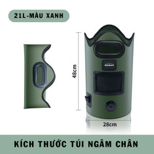 Túi ngâm chân gấp gọngiữ nhiệtdùng cho chạy bộđạp xehồi phục cơ bắp