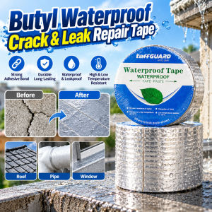 Butyl Waterproof Crack Repair Tape Aluminum Foil Waterproof Tape Weatherproof Roof Sealant Strong Adhesive Pipe Wall Repair