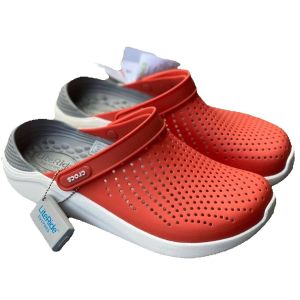 Crocs LiteRide Clog สีส้มเทาเข็ม รองเท้าใส่สวย ใช่ดีใช่ทน ทันสมัย กำลังฮิต ใส่เที่ยวทะเล/เล่นน้ำ เบานุ่มสบาย คลายปวด