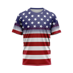 [Local Stock] VCC US State Flag 3D Print T Shirt For Men Summer Casual O-neck Short Sleeve Tops Fashion Comfortable Breathable Oversized T-shirts