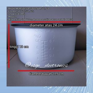 ORIGINAL PANCI MIYAKO MAGIC COM PANCI TEFLON RICE COOKER TINGGI 13 CM 18 L MCM 508 528 520 TS 509