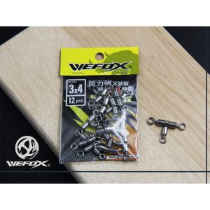 WEFOX 3 WAY ROLLING SWIVEL STAINLESS STEEL SUS304 Kekili Mancing Fishing Swivel Kili Kili Mancing