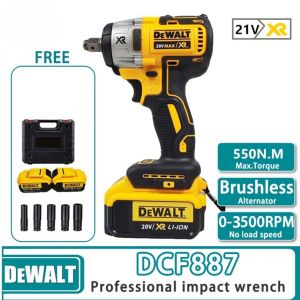 บล็อกไฟฟ้า Uiiwell แท้ บล็อกแบตไร้สาย ประแจไฟฟ้าไร้สาย 20V แรงดันสูง แบตเตอรี่ลิเธียมไวนิล ปรับได้ 3500rpm พร้อมอุปกรณ์เสริมครบชุด