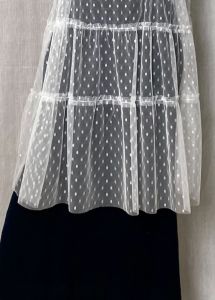Outer Tile Dot Tunik Brukat Polkadot Wanita Outfit Kondangan Wisuda Lamaran All Size