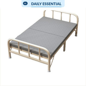 【DAILY ESSENTIAL】 Foldable Bed Frame with Metal Support